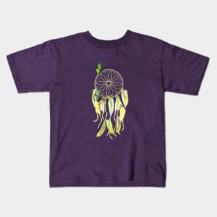 Yellow Dreamcatcher Kids T-Shirt